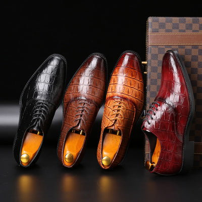 Zapatos Casuales de Cuero Británico para Hombre Talla Grande - Image 5