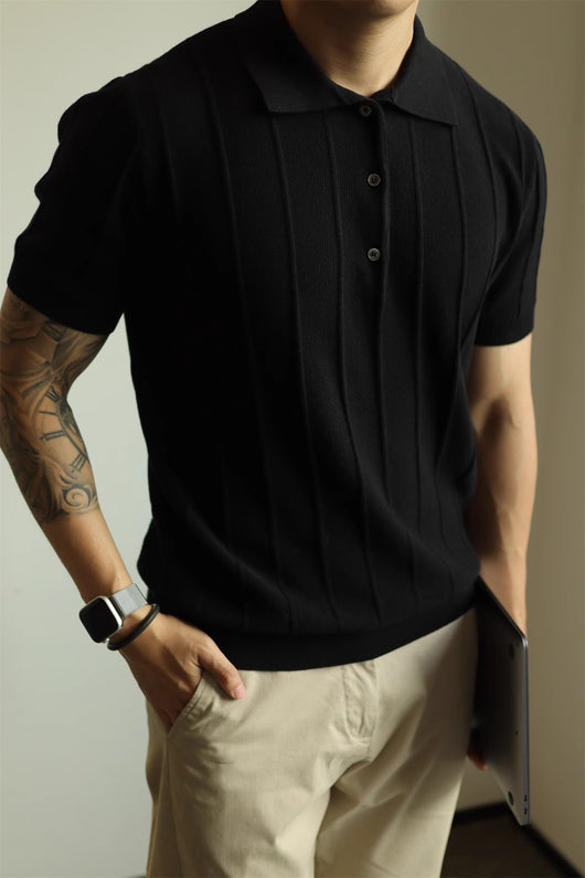 Camiseta Básica Americana Hombre Color Sólido - Image 22