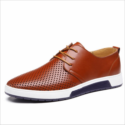 Zapatos de Cuero Perforado para Hombre - Diseño Moderno y Transpirable - Image 13