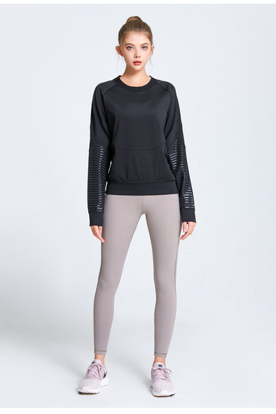 Sudadera Deportiva Suelta Cuello Redondo Manga Larga para Mujer - Image 7