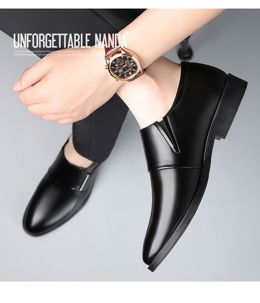 Zapatos Formales de Cuero con Punta Afilada para Hombre - Image 14