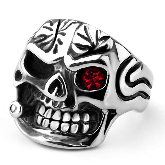 Anillo de Calavera Punk para Hombre en Acero Personalizable - Image 7