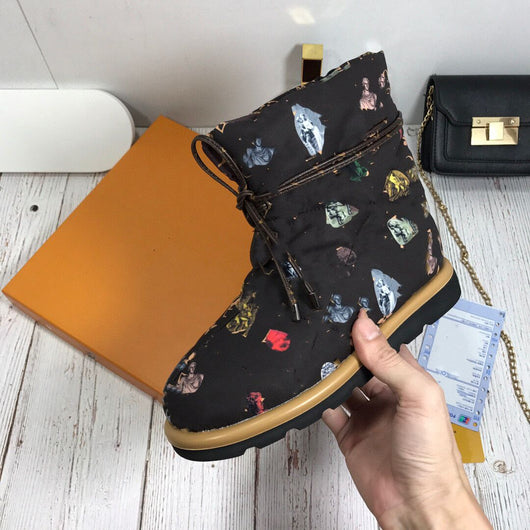 Botas Cálidas Acolchadas con Algodón Down - Colores Sólidos - Image 16