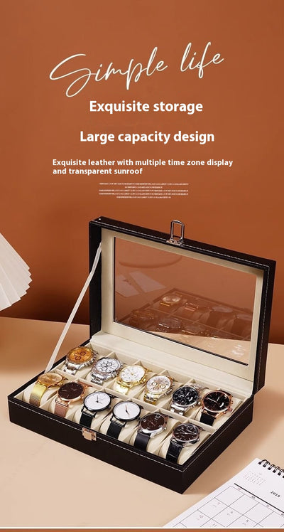 Caja Organizadora de Cuero para Relojes de Lujo - Image 21