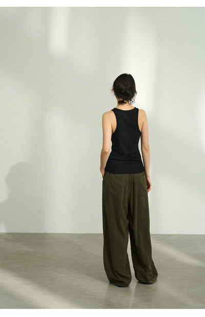 Pantalones Casuales Tencel Efecto Piedra con Cintura Elástica - Image 15