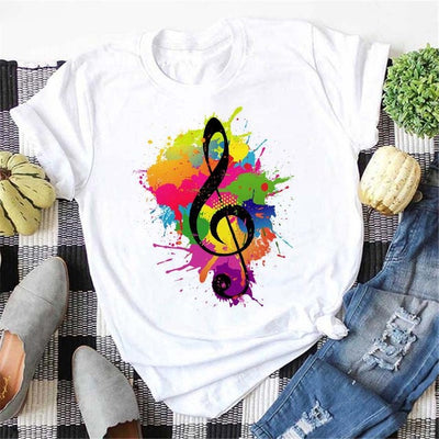 Blusa Estampada de Manga Corta para Mujer - Diseño Moderno y Versátil - Image 15