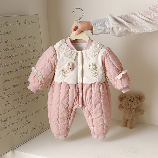 Mameluco Princesa de Algodón para Bebé Niña - Otoño e Invierno