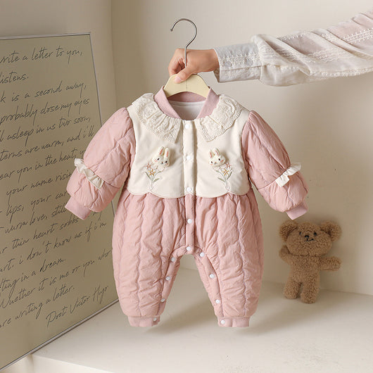 Mameluco Princesa de Algodón para Bebé Niña - Otoño e Invierno