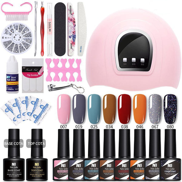 Kit Completo de Lámpara UVLED para Uñas de Gel - Principiantes