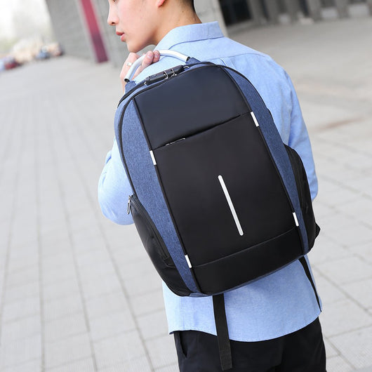 Mochila Escolar de Gran Capacidad con Candado USB y Contraseña - Image 6