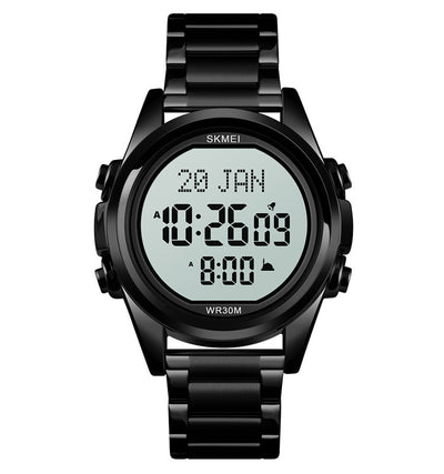 Reloj Electrónico Árabe para Hombre Acero Inoxidable Diseño Fashion - Image 5