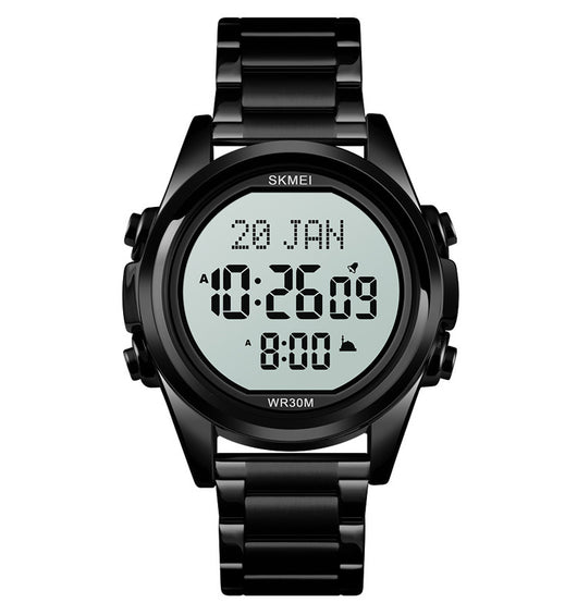 Reloj Electrónico Árabe para Hombre Acero Inoxidable Diseño Fashion - Image 5