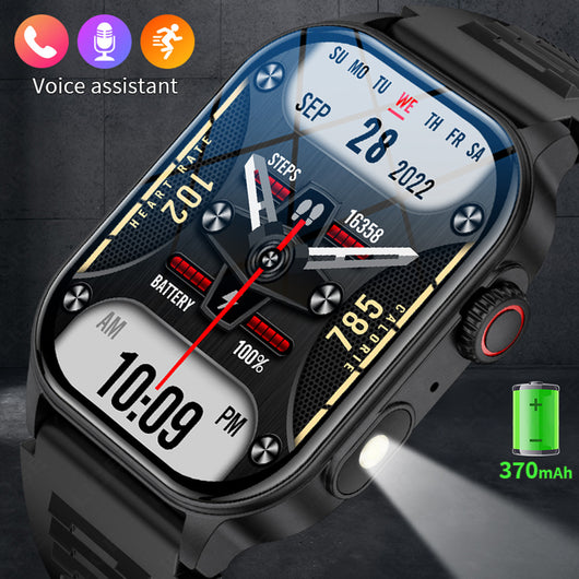Reloj Inteligente de Salud con Monitor de Frecuencia Cardíaca y Presión Arterial