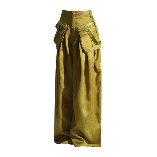 Pantalones Casuales de Cintura Alta Holgados con Diseño Exclusivo - Image 3