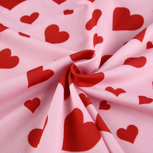 Vestido Suspenso con Estampado de Corazón Durazno Rejuvenecedor - Image 27