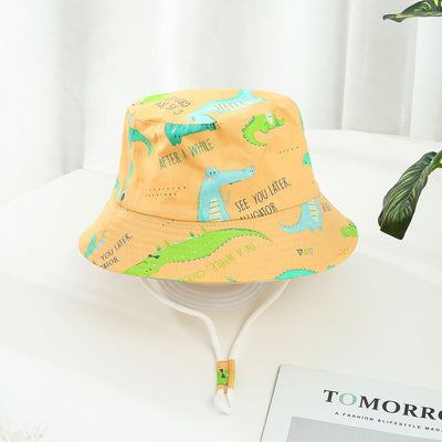 Gorro de Sol para Niño y Niña con Ala Ancha y Estampado de Dinosaurios - Image 22