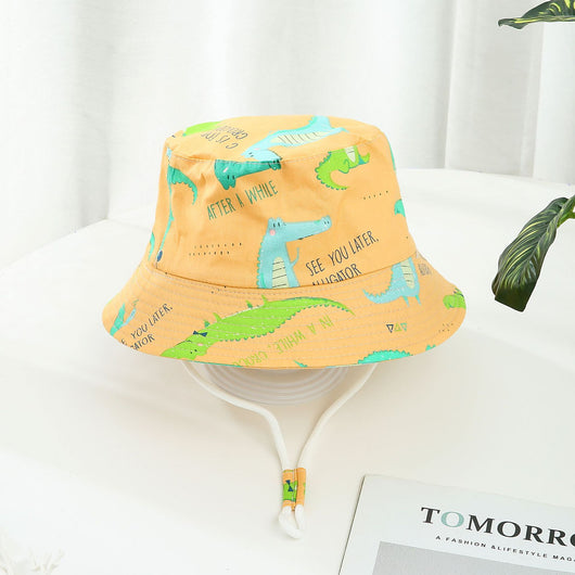 Gorro de Sol para Niño y Niña con Ala Ancha y Estampado de Dinosaurios - Image 22