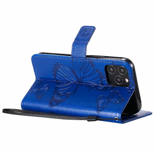Funda de Cuero para Teléfono con Mariposa Prensada - Image 54