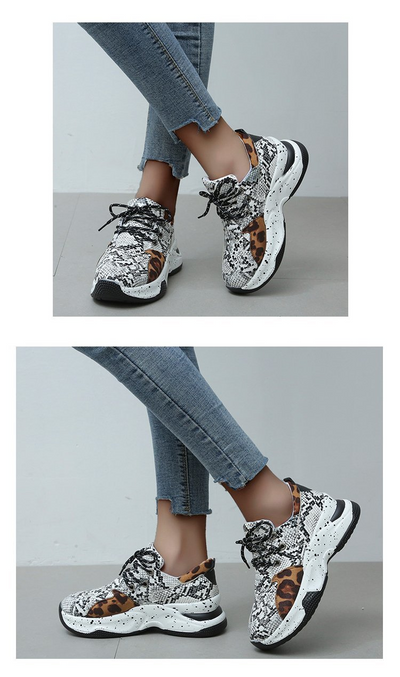 Zapatillas Deportivas Estampado Leopardo Mujer - Comodidad y Estilo - Image 23