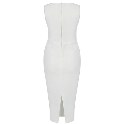 Vestido Mujer Silueta Esbelta Sin Cintura con Realce - Image 21