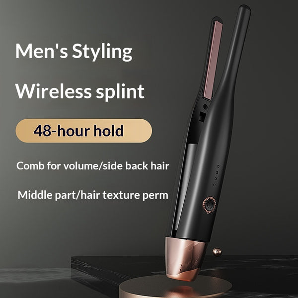 Plancha y Rizador Inalámbrico 2 en 1 para Hombre