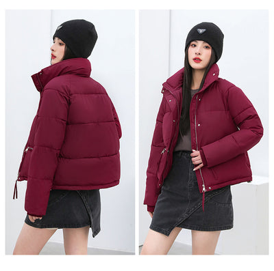 Abrigo Acolchado Holgado de Cuello Alto - Estilo Casual Moderno - Image 13