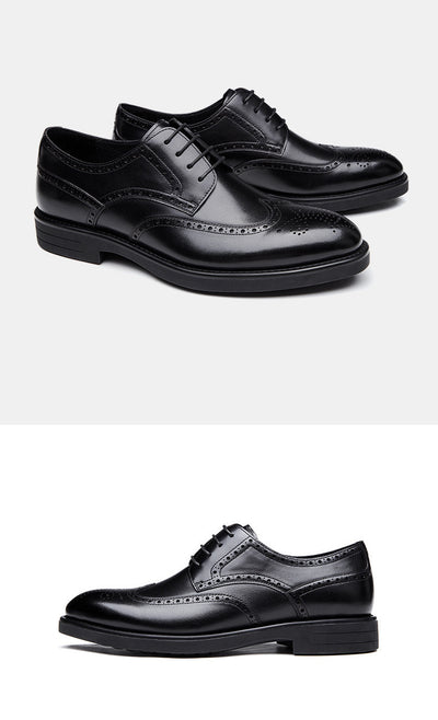 Zapatos de Cuero Grabado Oxford para Hombre - Calzado Formal Ejecutivo - Image 17