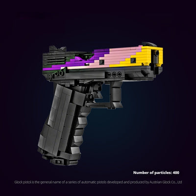 Pistola Táctica G18 Bloques de Construcción Militar MOC - Tecnología Avanzada Serie CSGO - Image 10