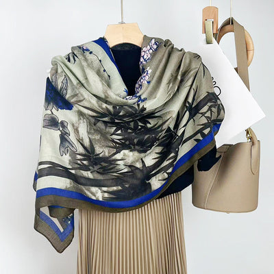 Foulard de Algodón y Lino Ligero - Pareo Sedoso Protección Solar para Playa y Viajes - Image 52