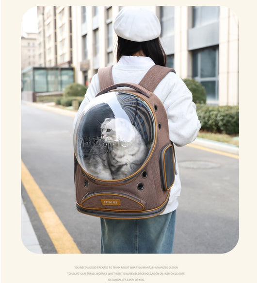 Mochila Transportadora Transparente de Gran Capacidad para Mascotas - Image 22