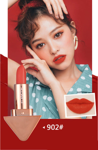 Labial Mate Rojo Terciopelo Larga Duración Resistente al Agua - Maquillaje Coreano Premium - Image 3