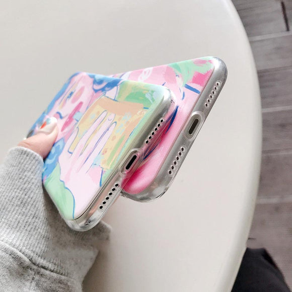 Funda de Celular Artística con Pintura al Óleo - Ojos de Niña