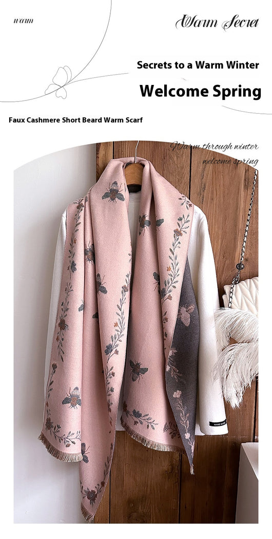 Chal de Cachemira Retro Tejido para Mujer - Abrigo Cálido Otoño Invierno - Image 23