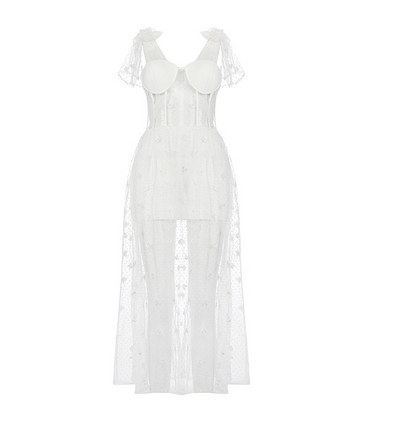 Vestido Elegante con Detalles de Malla - Diseño Europeo Premium - Image 11
