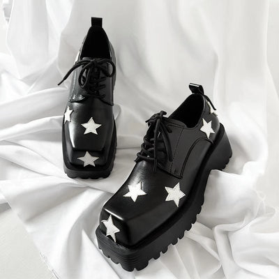 Zapatos de Plataforma con Altura Integrada - Diseño Cuadrado Versátil - Image 16