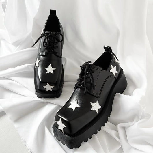 Zapatos de Plataforma con Altura Integrada - Diseño Cuadrado Versátil - Image 16