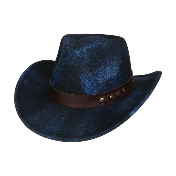 Sombrero Vaquero Fieltro Premium - Estilo Retro Clásico con Protección Solar