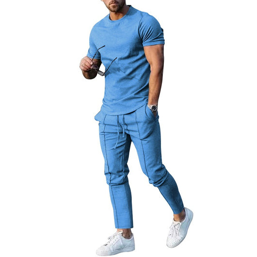 Conjunto Deportivo Casual: Camiseta y Pantalón de Algodón - Image 6