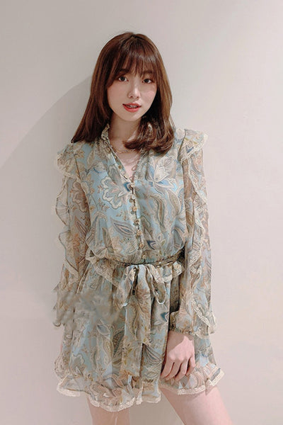 Jumpsuit de Encaje Azul Premium para Mujer - Diseño Francés Elegante - Image 8