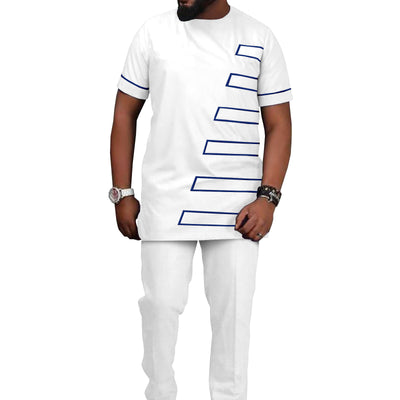 Traje Casual Hombre Estampado Étnico Africano Batik - Image 3