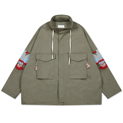 Chaqueta de Trabajo Suelta con Bolsillos - Image 12