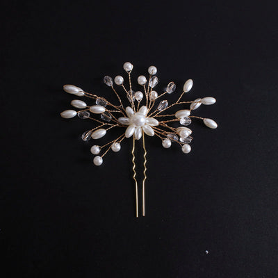 Peineta Nupcial de Cristal y Perlas Coreanas - Accesorio Artesanal para Novia - Image 10