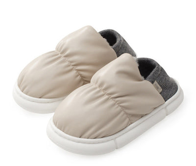 Pantuflas de Algodón Reversibles con Bolsa de Felpa Gruesa - Image 3