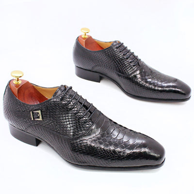 Zapatos de Cuero con Estampado Serpiente para Hombre - Calzado Ejecutivo Premium - Image 2
