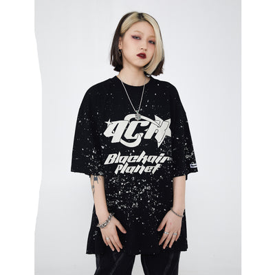 Camiseta Estampado Ink Splash Tendencia Urbana - Image 10