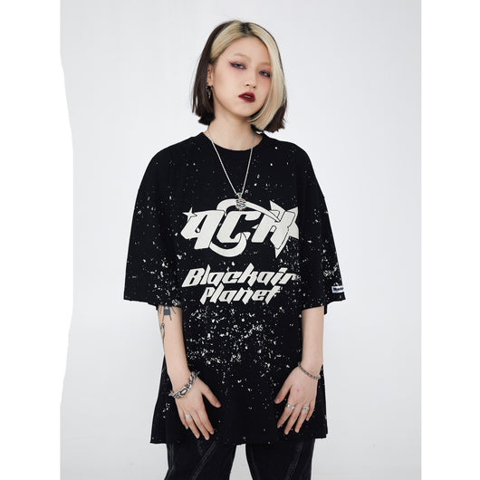 Camiseta Estampado Ink Splash Tendencia Urbana - Image 10