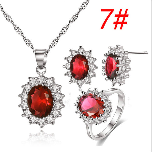 Conjunto de Joyas Girasol: Collar, Anillo y Aretes para Novia - Image 11