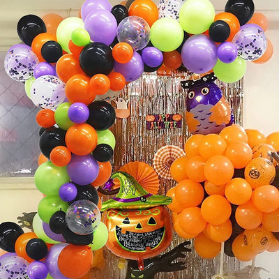 Juego de Globos de Látex y Aluminio para Halloween - Image 12