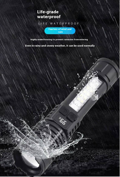 Linterna Táctica Recargable con Zoom y Láser Blanco para Patrullaje - Image 16