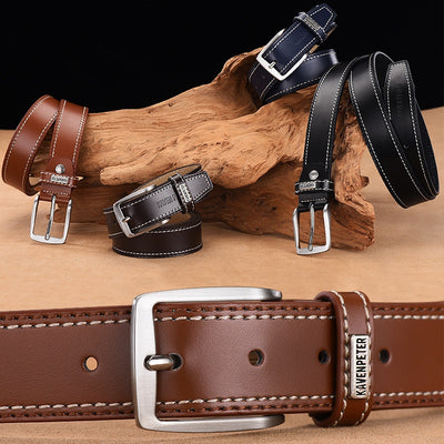Cinturón de Cuero Genuino para Hombre - Diseño Versátil y Duradero - Image 10